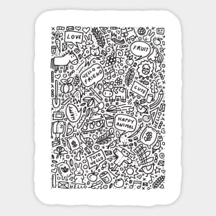 Farm - Doodle Art Sticker